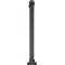 Ornamental bollard | steel tube 70 x 70 mm | series 473B | foldable, self-engaging lockto be fixed by plugs, with base plate 100 x 150 mm | with triangular locking mechanism acc. with DIN 3223 | without eyelet